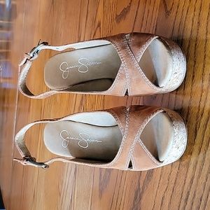 Jessica Simpson- Suede Cork Heel